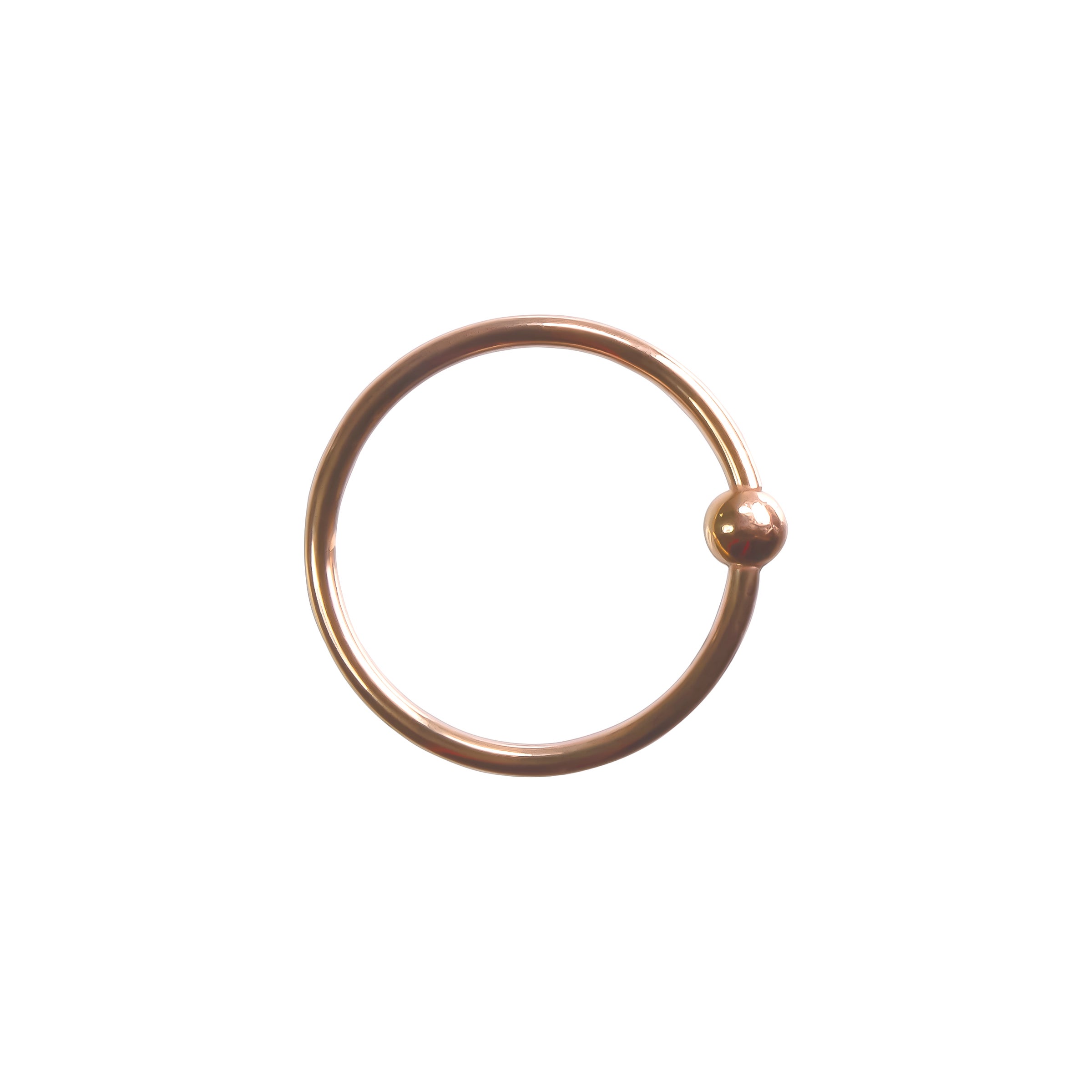 18g Gold Fixed Bead Ring Skin Decision Body Jewelry Shop